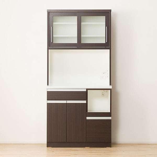 ニトリ（NITORI） 幅90 キッチンボード(レジューム 90TG-S DBR/90TL-R