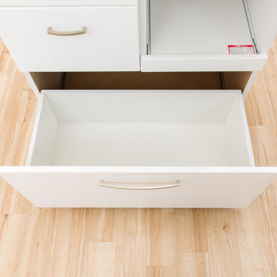 ニトリ（NITORI） 幅80 キッチンボード レンジボード 食器棚 (コパン T