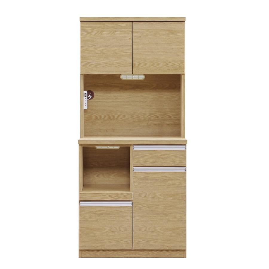 ニトリ（NITORI） 幅80cm 見た目すっきり 板戸レンジボード (幅80cmcm