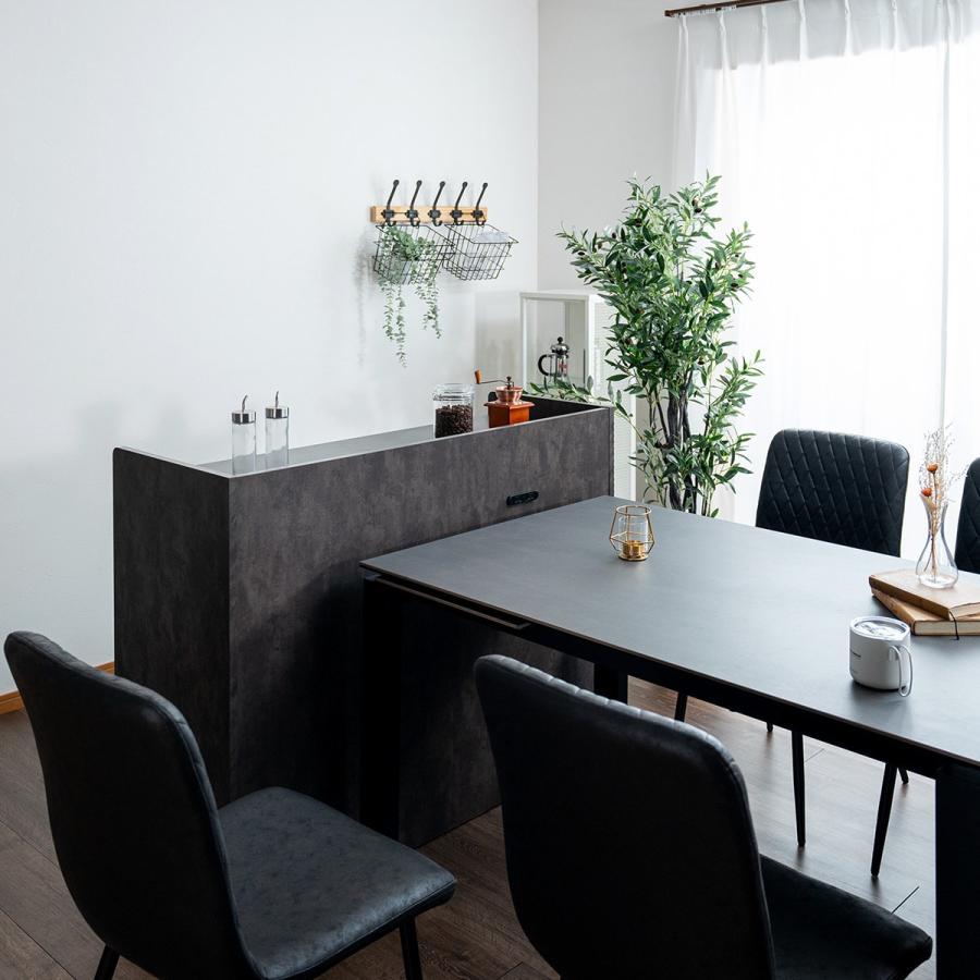 ニトリ（NITORI） セラミック天板 両面カウンター 幅120cm (GY