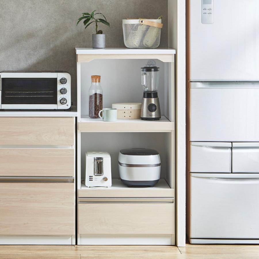 ニトリ（NITORI） 鏡面仕様レンジ台（幅60cmcm NA）食器棚 カップ