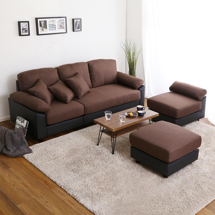 ニトリ（NITORI） ソファー ソファ PVC×布張り5人掛けコーナーカウチ