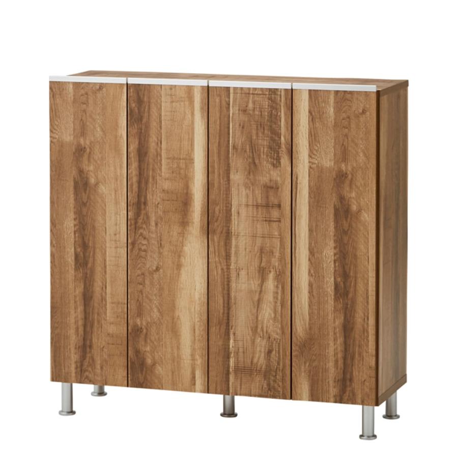 ニトリ（NITORI） シューズボックスリアル ロータイプ(幅100cm OAK