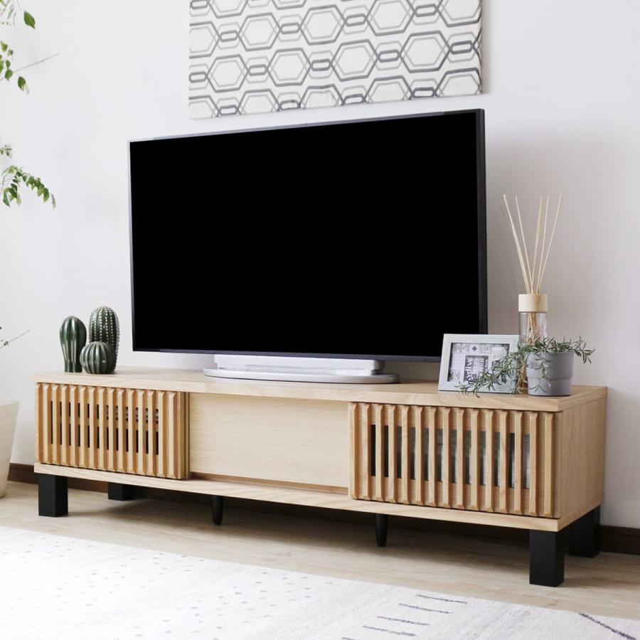 ニトリ（NITORI） 天然木の飾りが特徴のテレビボード150 (NA) テレビ台