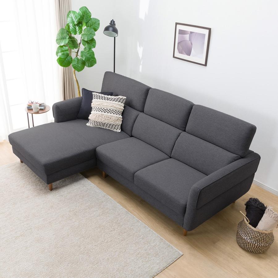 ニトリ（NITORI） ソファー ソファ 布張りカウチソファ(KK026 RC DGY