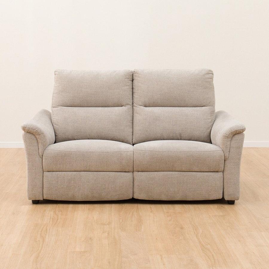 ニトリ（NITORI） 2人掛け電動布張りリクライニングソファ(KK6133 BE