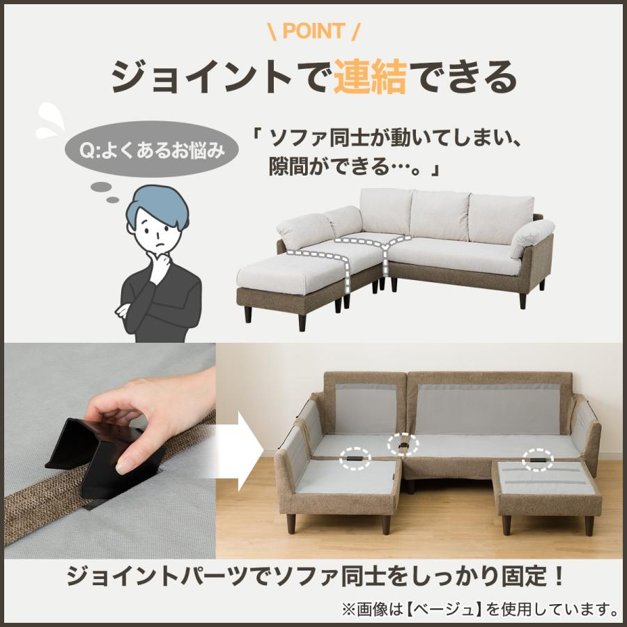ニトリ（NITORI） ソファー ソファ コーナーソファ4点セット(XL07 BE
