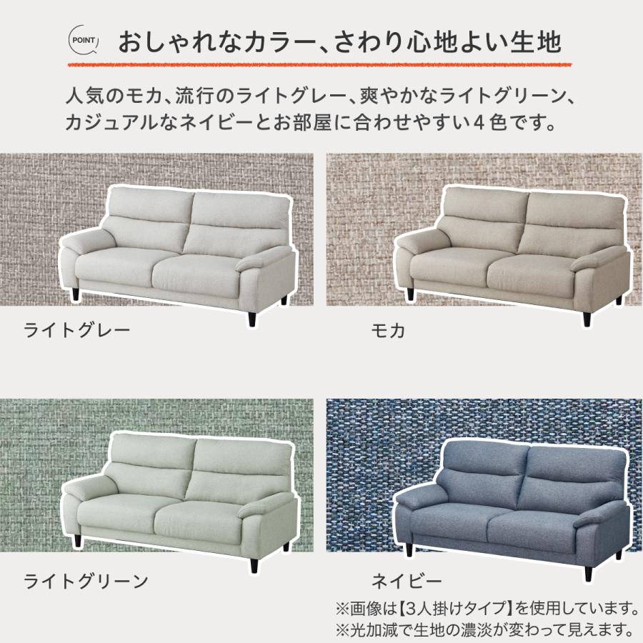 ニトリ（NITORI） 2人掛け布張りソファ(MK02 KD MO) ニトリ期間限定：4