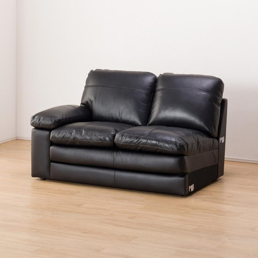 ニトリ（NITORI） ソファー ソファ コーナーソファ(Sステイツ BK-L