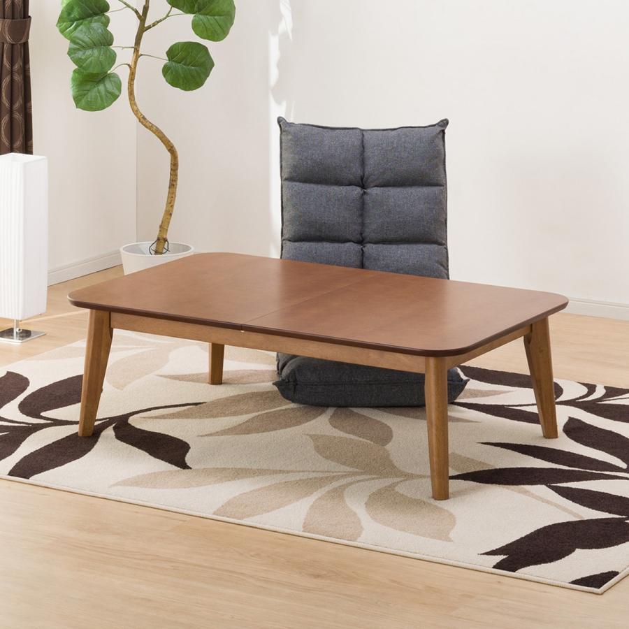 ニトリ（NITORI） 幅120(伸長時150)cm 伸長式座卓(リベラルYN MBR