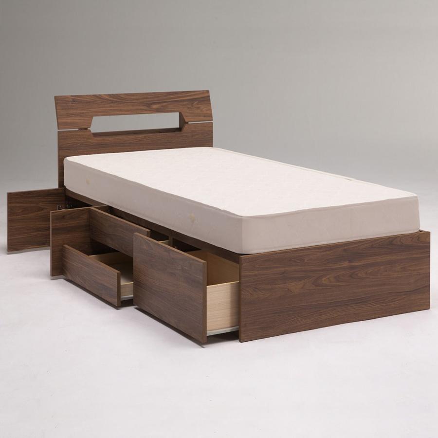 ニトリ（NITORI） ベッド 引き出し収納付き シングルベッドフレーム(KR