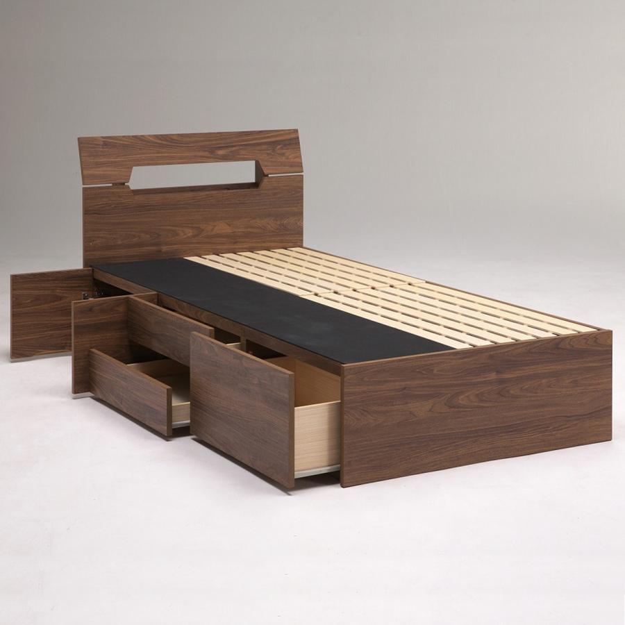 ニトリ（NITORI） ベッド 引き出し収納付き シングルベッドフレーム(KR