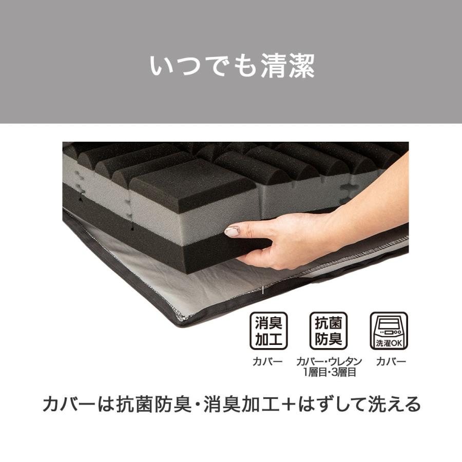 ニトリ（NITORI） 体圧分散に優れた3層構造敷ふとん セミダブル(N-CUBE