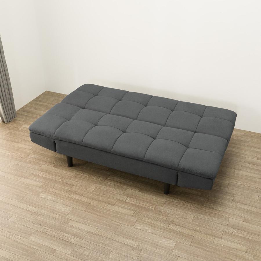 ニトリ（NITORI） ソファベッド 布張りタイプ(BD03 DGY) ニトリ期間