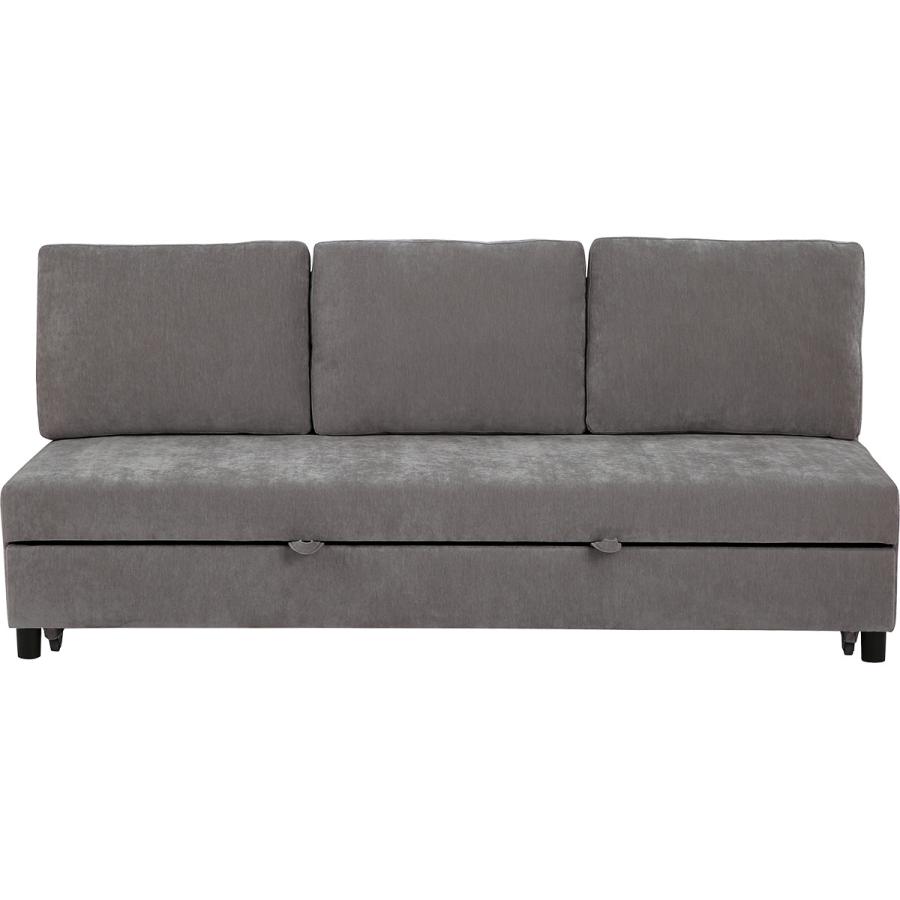 ニトリ（NITORI） 3人掛け布張りソファベッド(ノアーク3 DGY) ニトリ