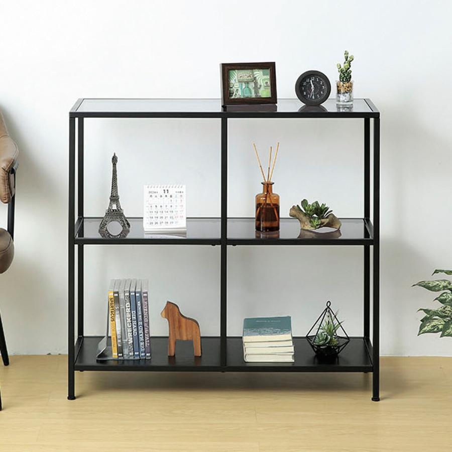 ニトリ（NITORI） ガラスシェルフ(GL001 7985 BK) : ニトリ Yahoo!店