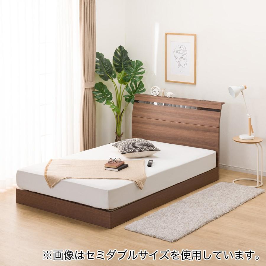 ニトリ（NITORI） ベッド ダブルベッドフレーム(EB-002 MBR LEG/LOW