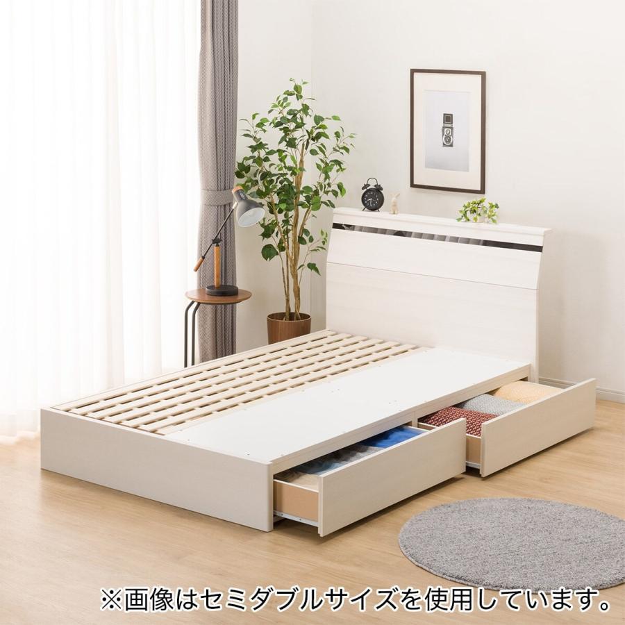 ニトリ（NITORI） ダブルすのこベッドフレーム(EB-002 引出し収納付き