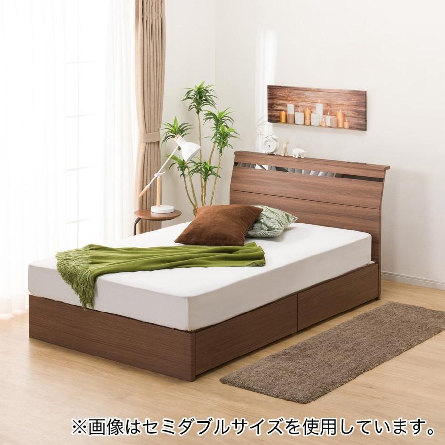 ニトリ（NITORI） ダブルすのこベッドフレーム(EB-002 引出し収納付き