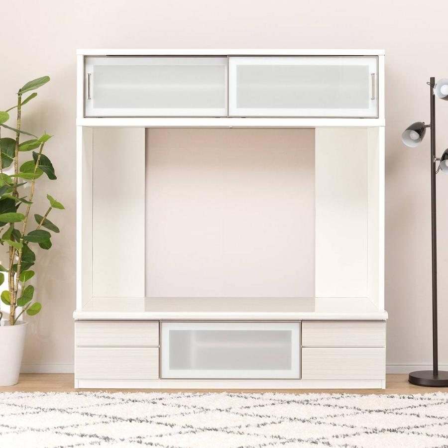 ニトリ（NITORI） 幅160 テレビボードセット（ポスティアN160WH