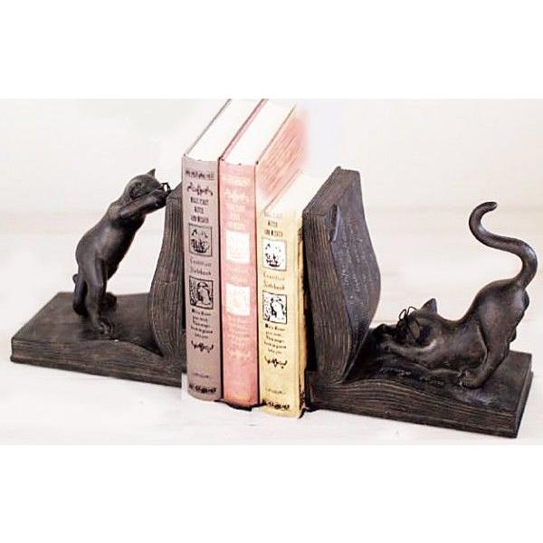 A135（学者猫ブックエンド リバティーキャットBookend）◎送料無料ペア