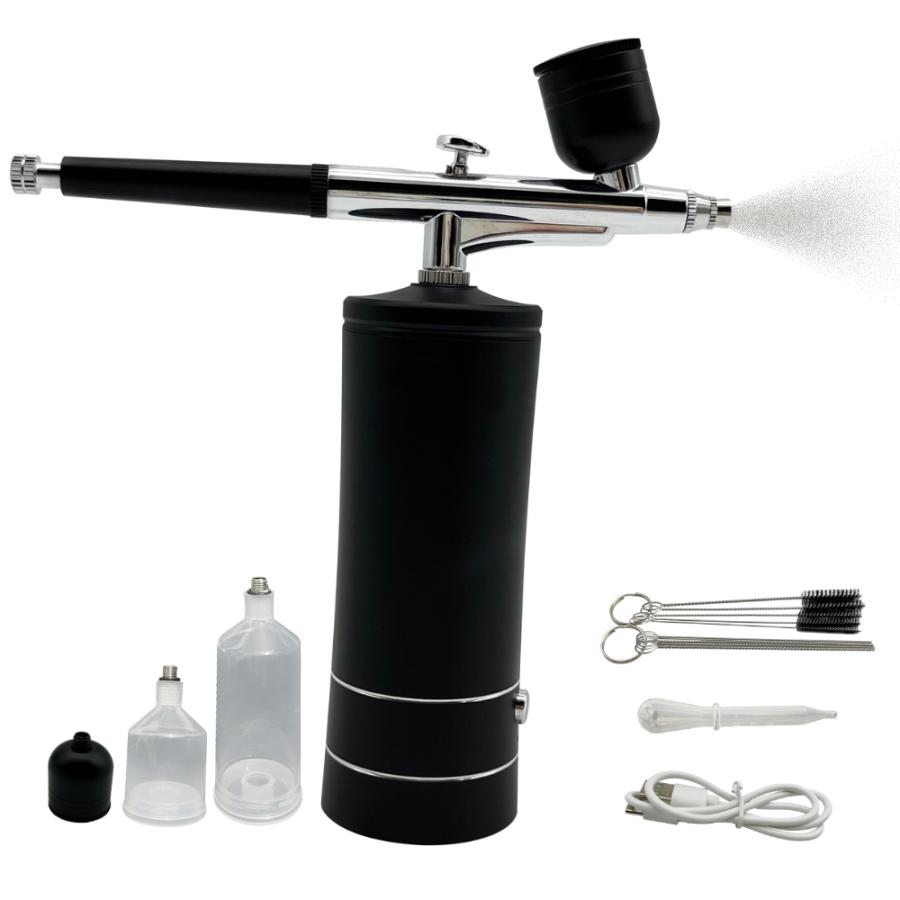 Longsafe エアブラシ コンプレッサー ハンドピース 充電式エアブラシ