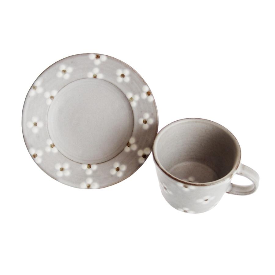 九谷焼 葛西国太郎 HANI DAISY カップ&ソーサー【※一配送先に2点まで