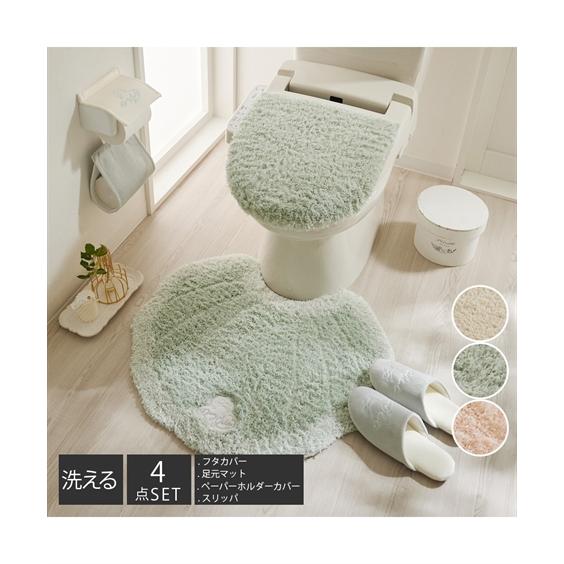 ニッセン（nissen） トイレマット フタカバー セット メリージェラート