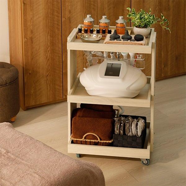 7BEAUTY（7ビューティー） 木製 3段 全2色 幅51×奥行37×高さ77.5cm