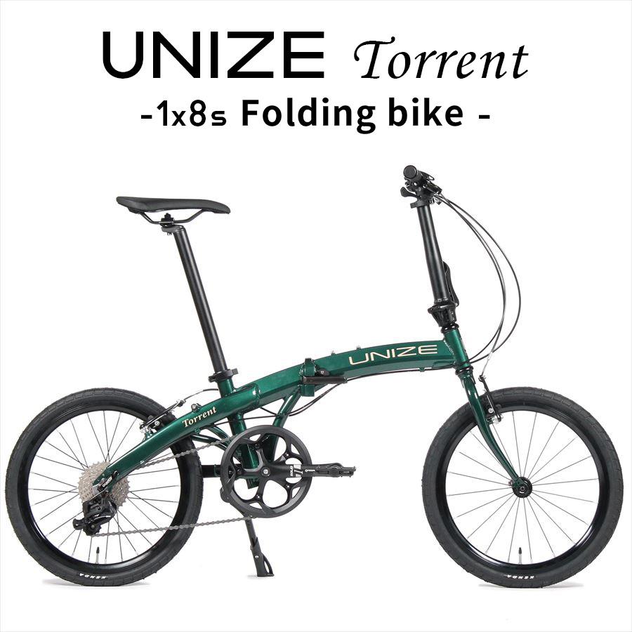折り畳み自転車 UNIZE Torrent Forest Green (ユナイズ トレント
