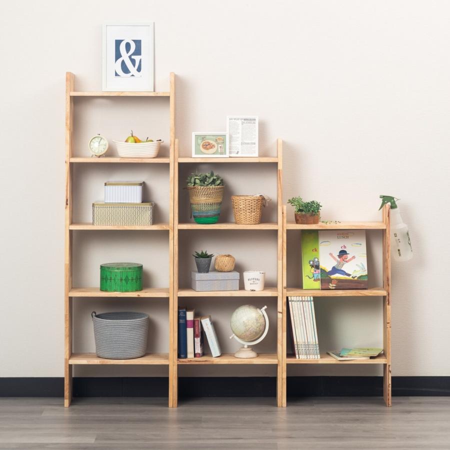 オープンシェルフ 高さ150cm 天然木 木製 無垢材 本棚 棚 ラック 収納