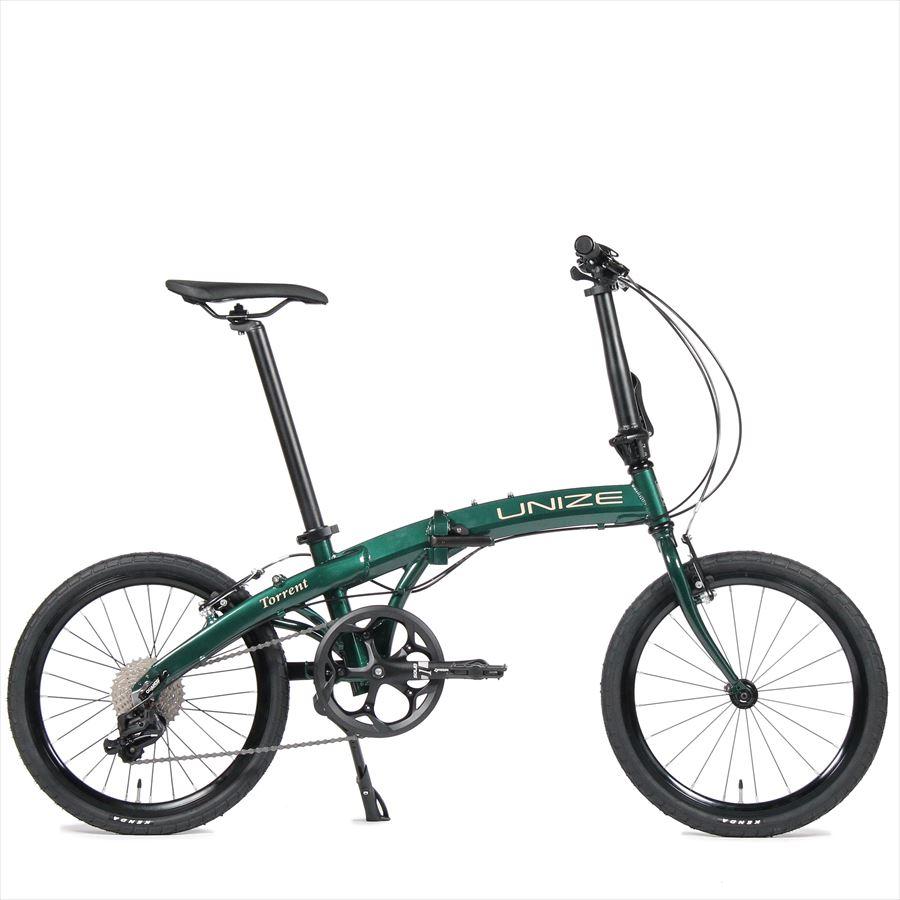 折り畳み自転車 UNIZE Torrent Forest Green (ユナイズ トレント