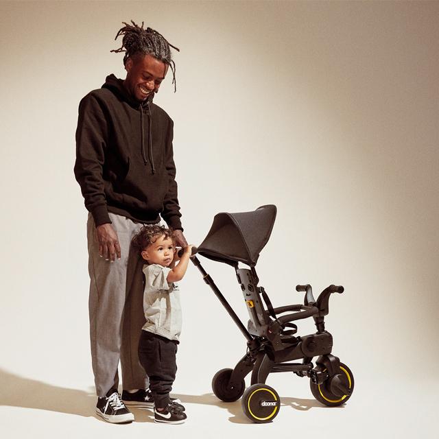 ドゥーナ リキトライク ミッドナイト 三輪車 ベビーカー 5Way 手押し棒