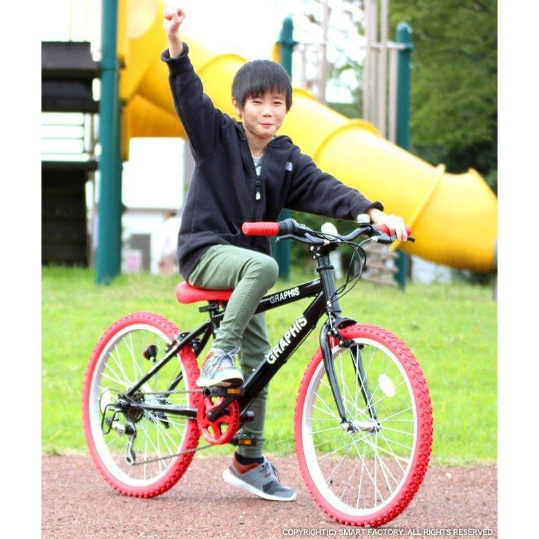 GRAPHIS（グラフィス） 子供用自転車 クロスバイク ライト カギ 20 22