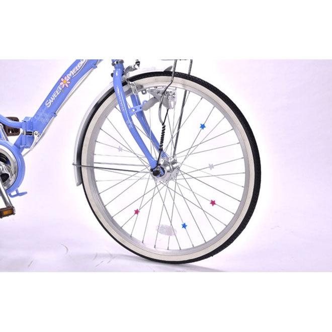 池商 自転車 子供自転車 24インチ シマノ 6段変速 LEDオートライト