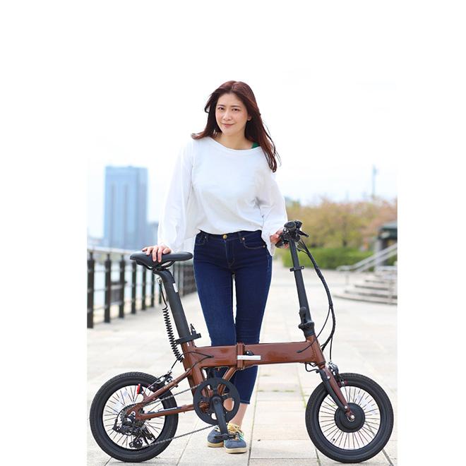 電動アシスト自転車 16インチ 折りたたみ USB充電 軽量 アルミ