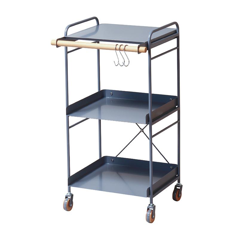 スチールワゴン キッチンラック レンジ台 キッチン ワゴン 収納 棚 S字