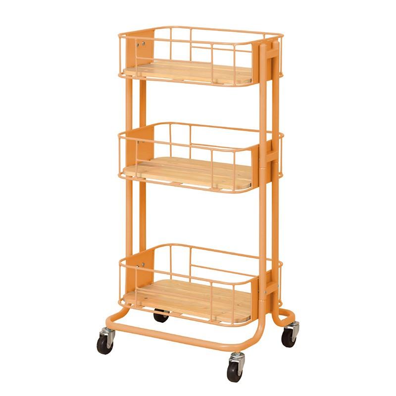 ワゴン 収納 ラック スチールラック 3段ラック キャスター付き