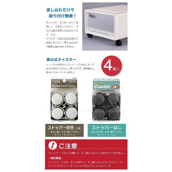 フィッツ差込式キャスター 4個入 「コンパクト便」 : 住マイル - 通販