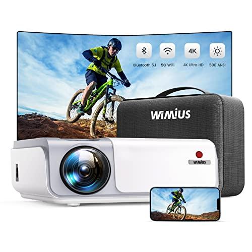 WiMiUS プロジェクター 12000lm 4K対応 5.0G WiFi 5.1双方向Bluetooth
