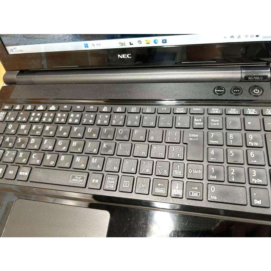 NEC LAVIE NS700/J第8世代爆速CPUCore i7！メモリ8GB+新品SSD 256GB