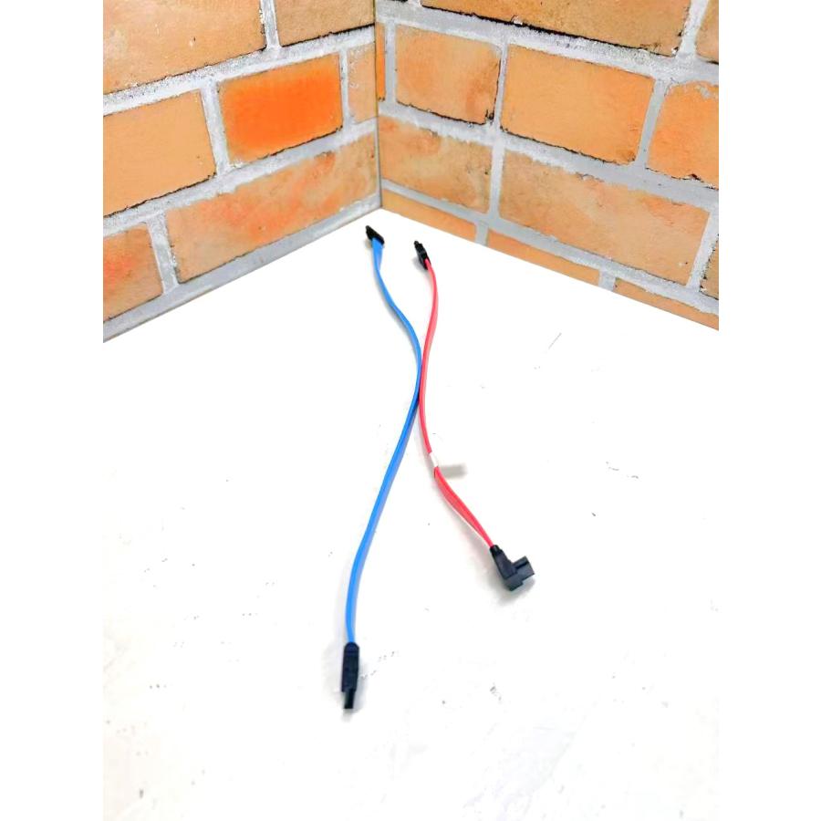 YXS1197 富士通ESPRIMO D587/588通用SATAケーブル 2本セット 青い34cm