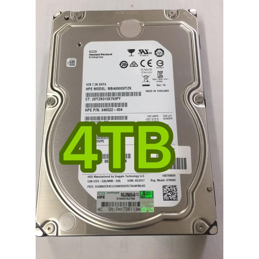 YS0061☆検査済☆HPサーバー 3.5インチ 内蔵HDD HPEモデルMB4000GVYZK