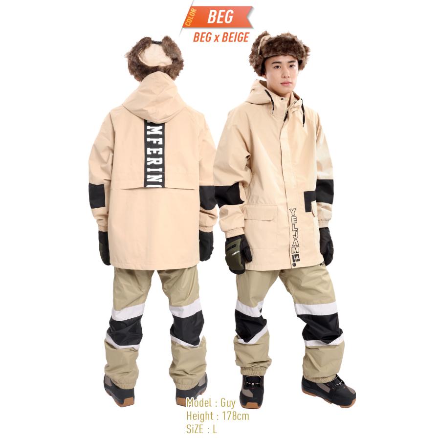 スノーボードウェア 上下セット YELJAM イエロージャム ARBN