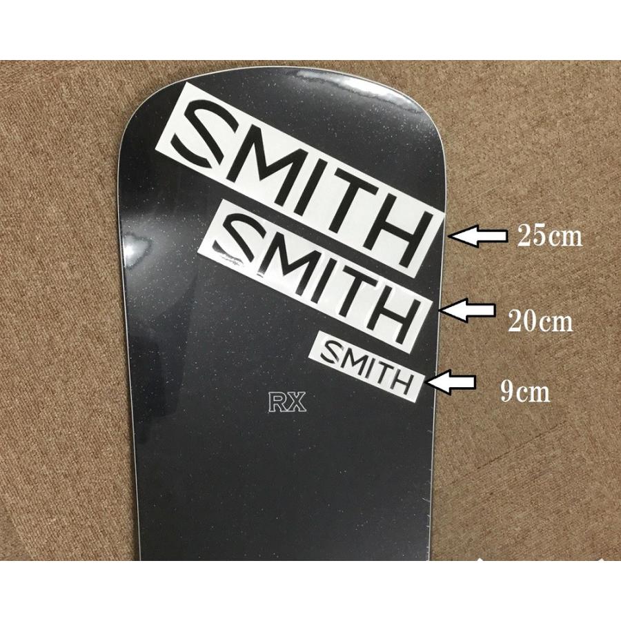 SMITH（スミス） ステッカー SMITH OPTICS LOGO CUTTING BLACK 9cm