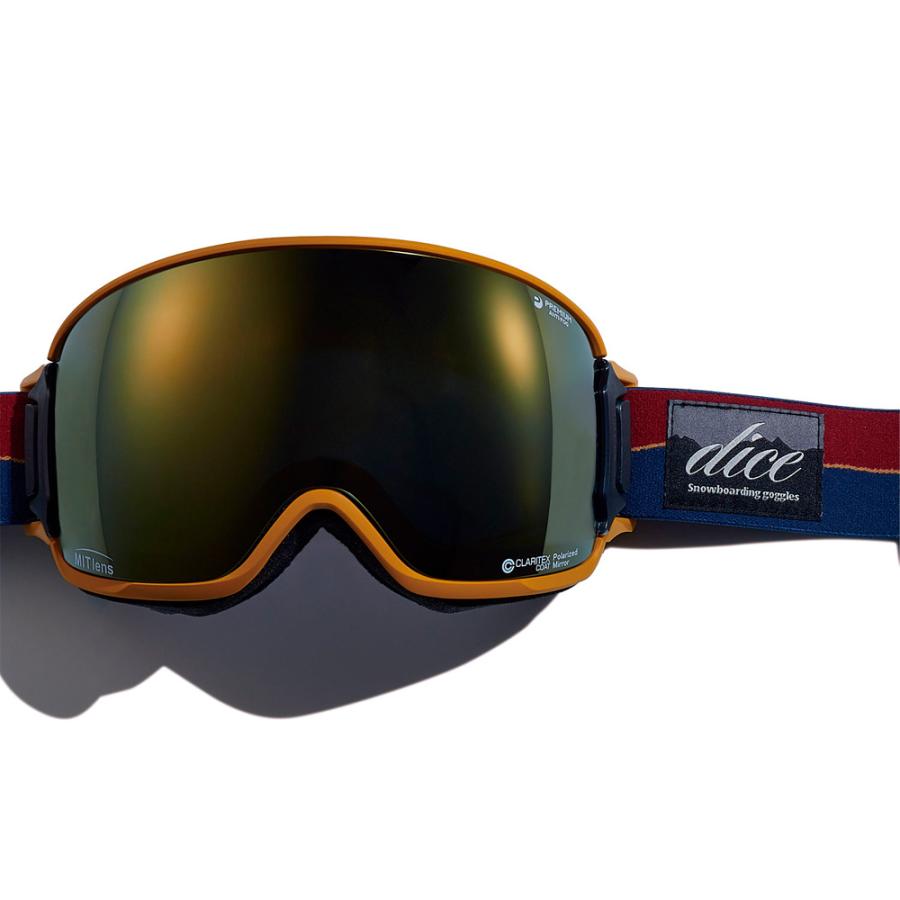 BANK DICE ゴーグル BK40895 CML 偏光×MITゴールドミラー 2024-25