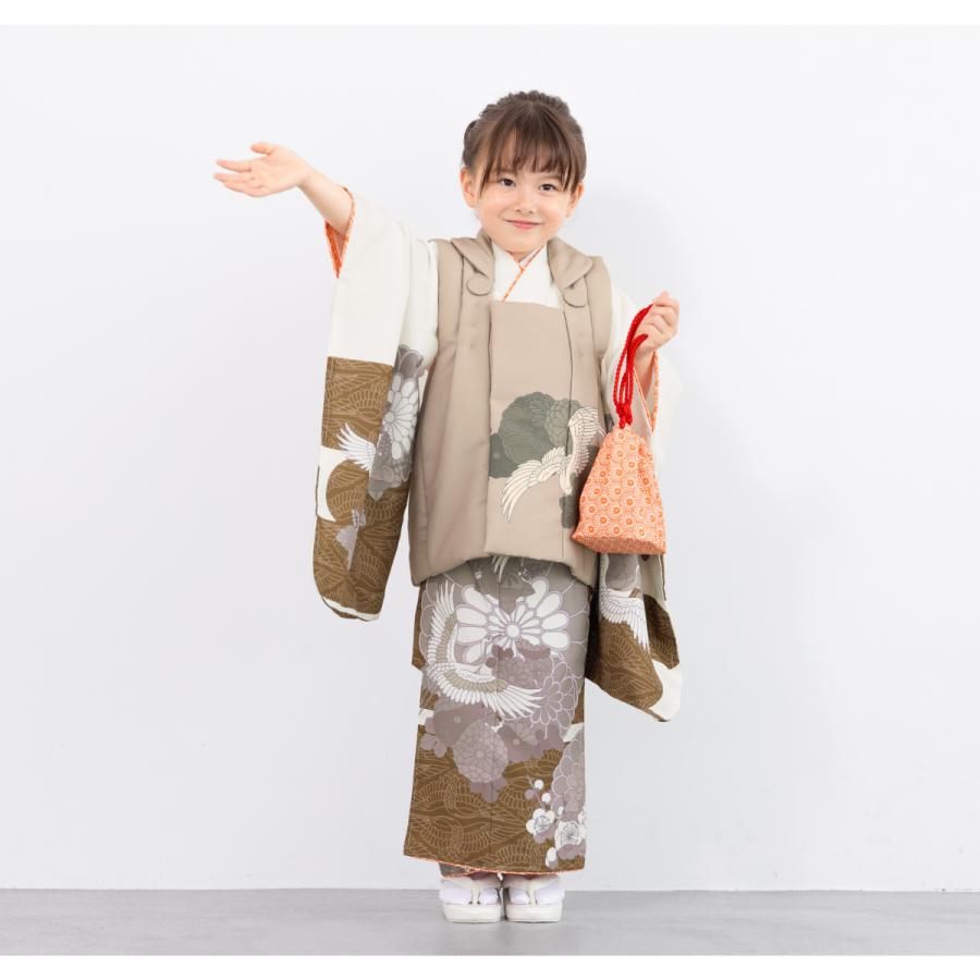 SOUBIEN（創美苑） レンタル 七五三 女の子 3歳 着物 被布 フルセット