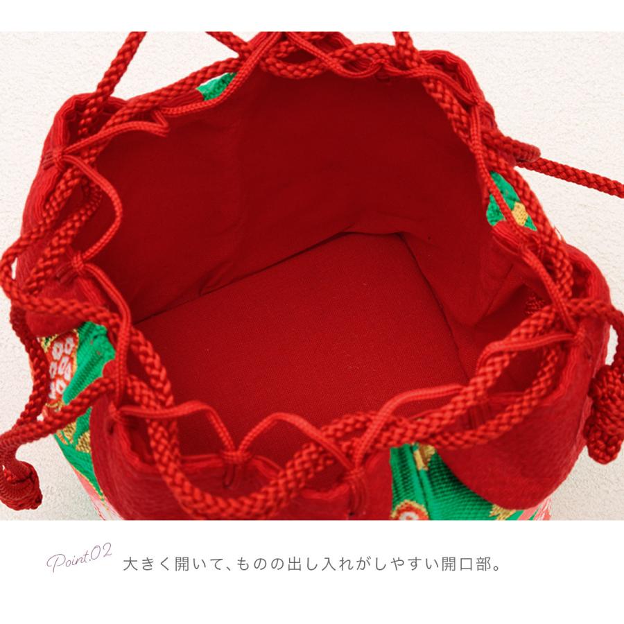 SOUBIEN（創美苑） 七五三 巾着 3歳 巾着バッグ 和柄 七五三 女の子 帯