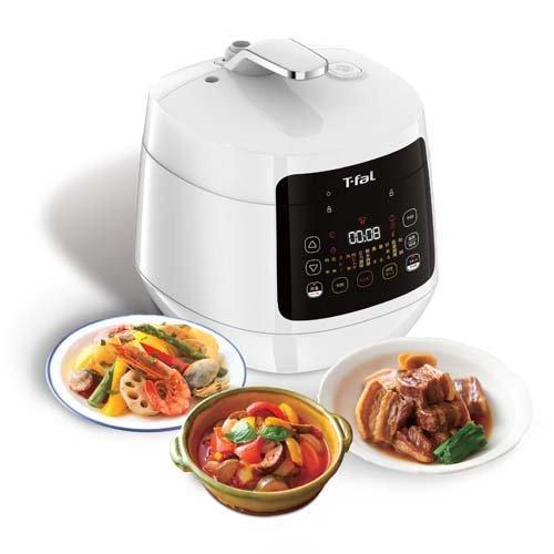 ティファール ラクラ・クッカー コンパクト電気圧力鍋 ホワイト