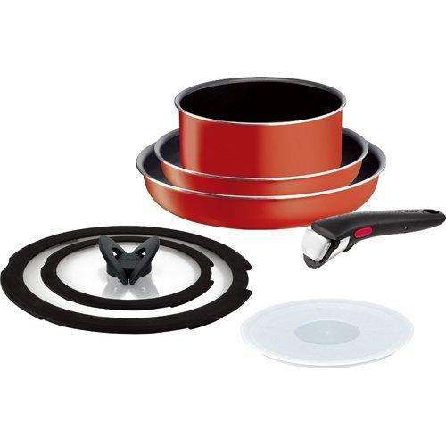 T-fal インジニオ・ネオ パプリカレッド セット7 L15190 ( 7点セット